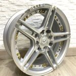 JUEGO DE 4 RINES 14X6 8X100/114.3 PLATA VOSSEN